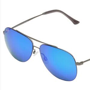 Maui Jim Cinder Cone B789-02S Gunmetal Blue Polarized Sunglasses